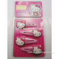 Hello kitty hair snap BB clips hair accessories ;promotional rubber charms hellokitty rubber jewelry from yiwu
